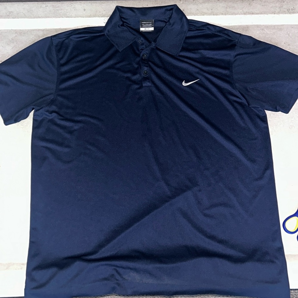 Nike Dri Fit Men's Golf Polo Shirt - NAVY BLUE. | Size XXL